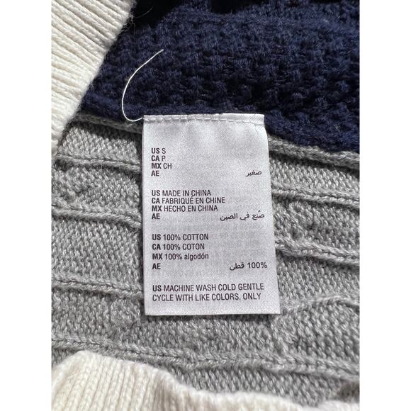 Club Room Sweater Mens Patchwork Cable Knit Pullover Preppy Fisherman Cozy - Picture 5 of 5